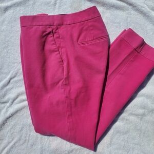 Ann Taylor Hot Pink Slim Leg Pants, Size 4